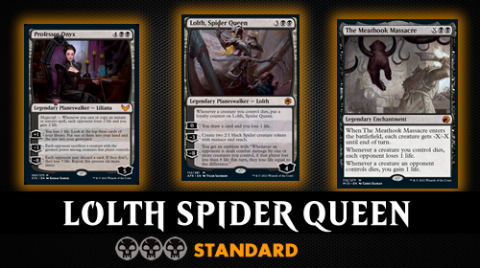 ️️ Lolth, Spider Queen - Mono Black  ️